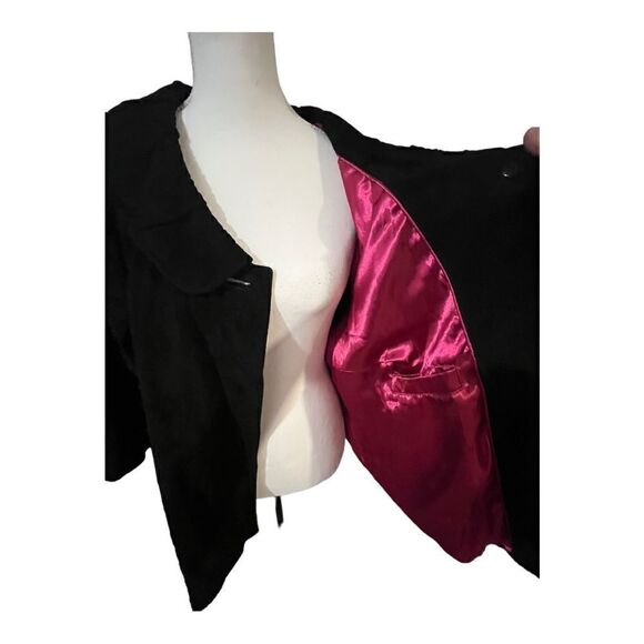 Terry Lewis Classic Luxuries Jackets & Blazers - Terry Lewis Classic Luxuries sz 2X suede swing jacket with pink satin lining EUC
